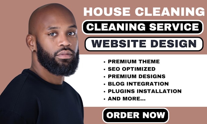 Gig Preview - House cleaning office cleaning commercial cleaning website