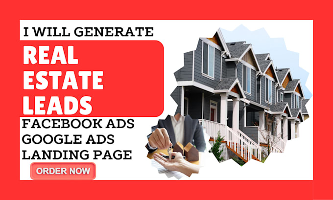 Gig Preview - Generate highly converting real estate lead generation via facebook ads