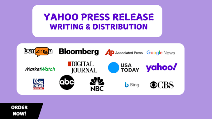 Gig Preview - Do press release writing and press release distribution on yahoo finance