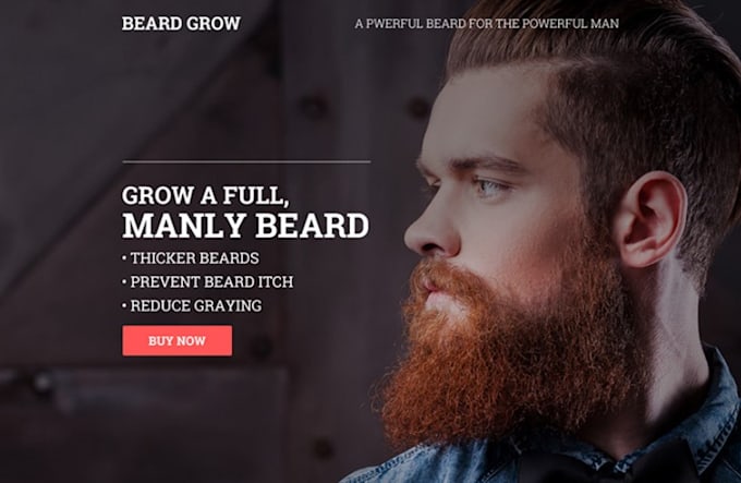 Gig Preview - Build beard oil shopify store beard hair care website  hair growth store