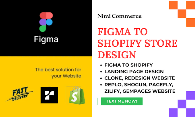 Gig Preview - Figma to shopify website design shopify landing page one product shopify store