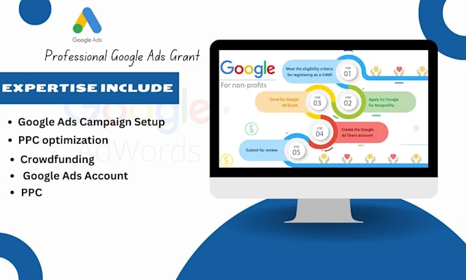 Gig Preview - Setup and optimize google ads grant, PPC campaigns, reactivate suspended ads