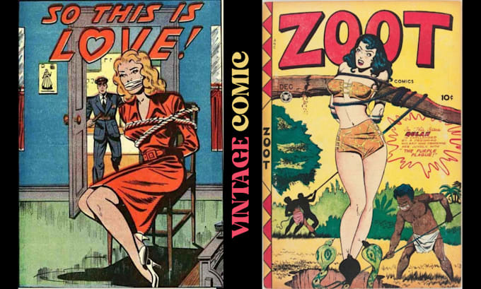 Gig Preview - Draw vintage comic illustration, retro comic, comic book retro illustration