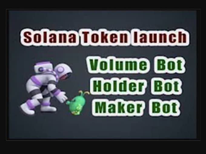 Gig Preview - Make pump fun bot, blockain bot, volume bot, solana telegram bot on sol, eth