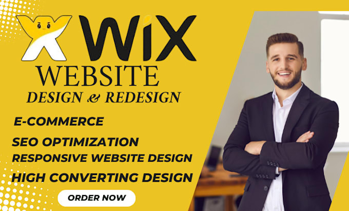 Gig Preview - Redesign wix ecommerce website, wix seo responsive landing page and wix studio