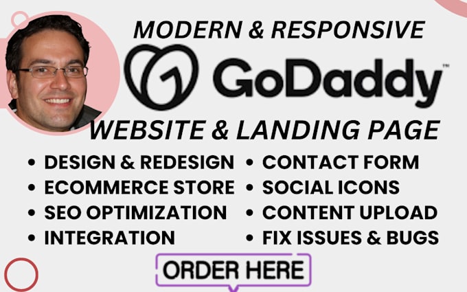 Bestseller - design, redesign, revamp or optimize godaddy business website or ecommerce store