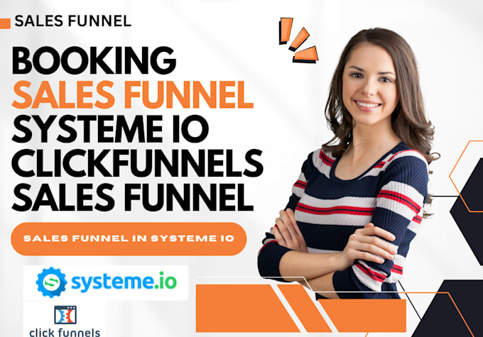 Gig Preview - Build booking appointment sales funnel on systeme io clickfunnels sales funnel