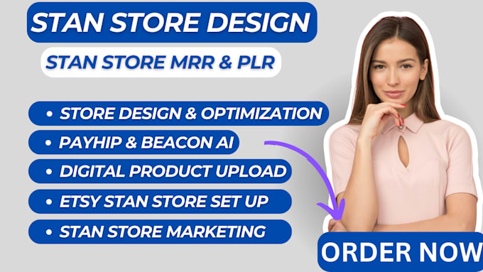 Bestseller - setup and design stan store marketing, payhip store , beacon ai and etsy store