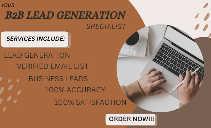 Gig Preview - Do b2b lead generation, verified email list, list building