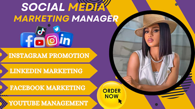 Gig Preview - Be your social media marketing manager, instagram promotion and linkedin expert