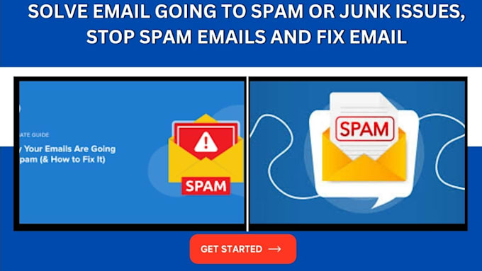 Gig Preview - Solve email going to spam or junk issues, stop spam emails and fix email