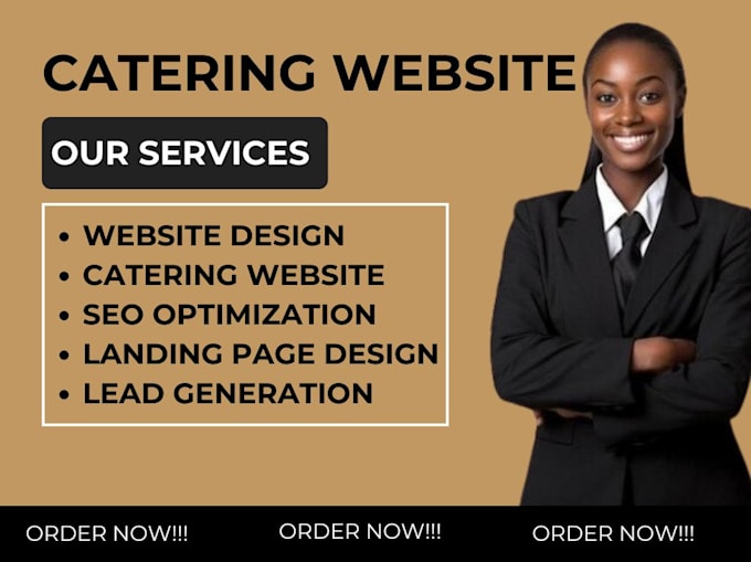 Gig Preview - Build food catering website, restaurant food website, catering website