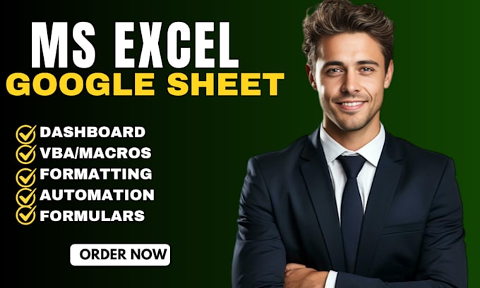 Gig Preview - Do microsoft excel spreadsheet formatting create excel and google spreadsheet