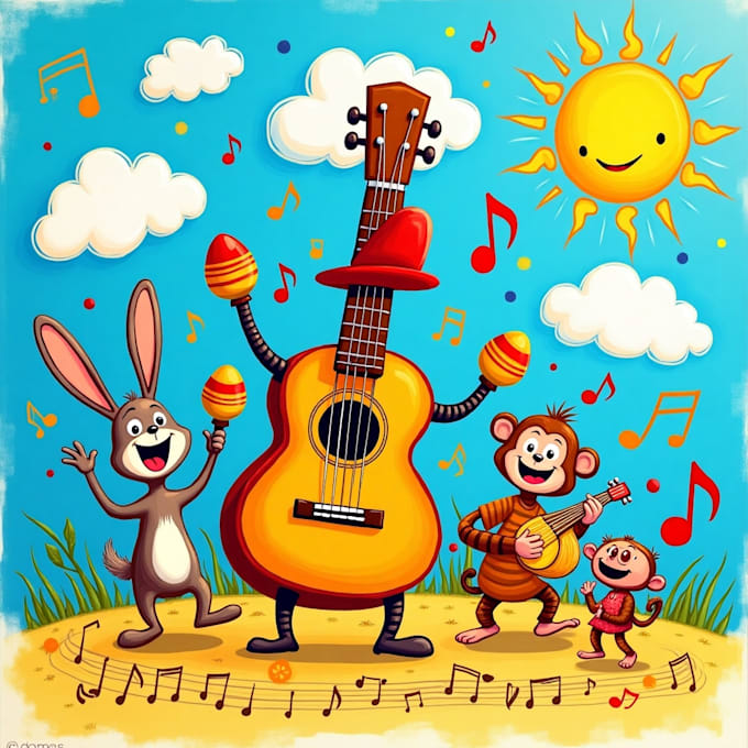 Gig Preview - Create a fun catchy childrens song with engaging lyrics, pop and melody