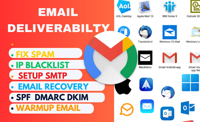 Gig Preview - Improve email deliverability solve dmarc spf dkim email landing in spam