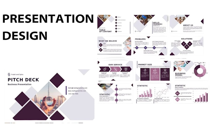 Gig Preview - Design professional powerpoint presentation canva presentation infographics