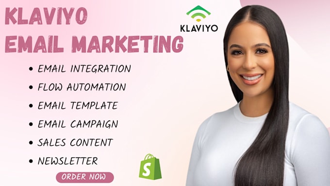 Gig Preview - Design shopify klaviyo email marketing flow email campaign automation