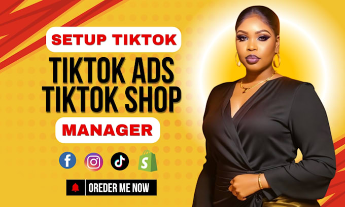 Gig Preview - Setup USA tiktok shop tiktok ads tiktok dropshipping shopify marketing