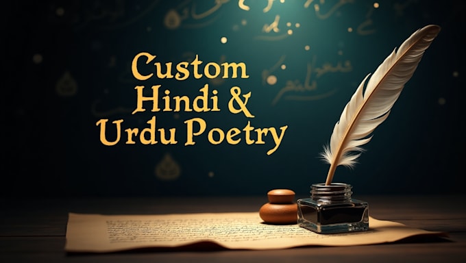 Bestseller - write you deep custom poetry within 24 hours