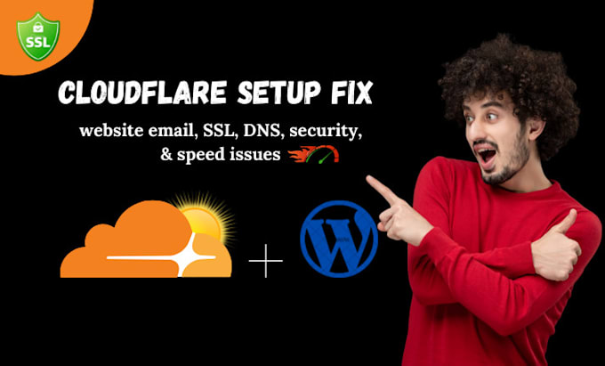 Gig Preview - Cloud flare setup fix SSL, dns, email security, and speed