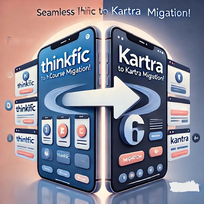 Gig Preview - Migrate your online course and move your landing page from thinkific to kartra