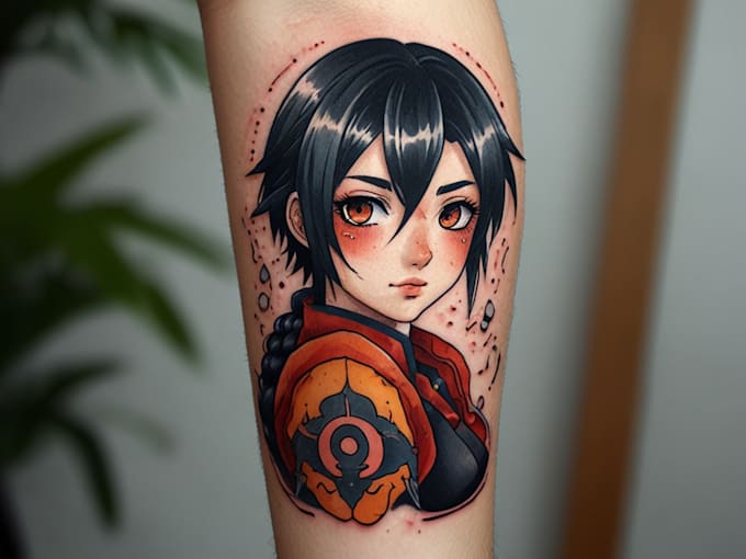 Gig Preview - Anime, cartoon tattoo design or illustration