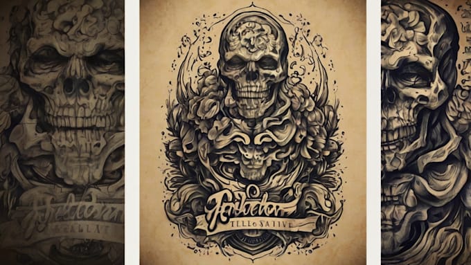 Bestseller - create custom logo old school traditional tattoo design