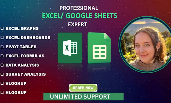 Gig Preview - Design professional google sheets, dashboard sheets and excel dashboard expert