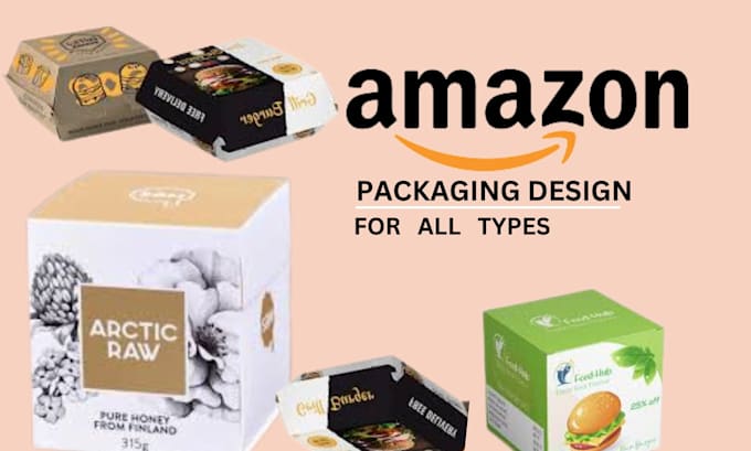 Gig Preview - Do unique box packaging designs amazon product label packaging design