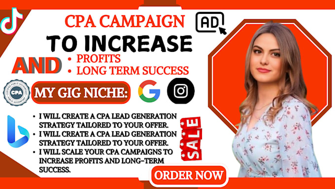 Gig Preview - Build cpa marketing cpa lead generation, promote your golden goose offer