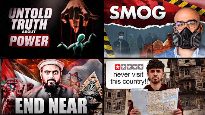 Gig Preview - Design eyecatching youtube thumbnails that boost CTR