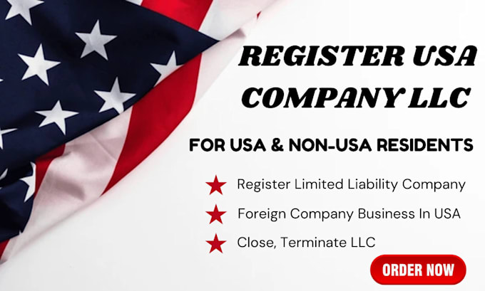 Gig Preview - Do US and non US llc online registration, legal ein business, company formation