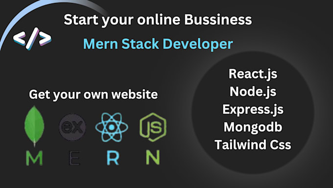 Gig Preview - Make professional mern stack web apps landing pages dashboards