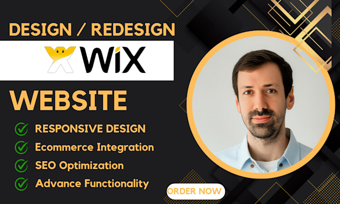 Gig Preview - Design custom wix website design or redesign and ecommerce website