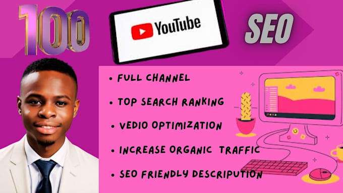 Gig Preview - Promote top rank youtube channel expert videos SEO expert channel optimization