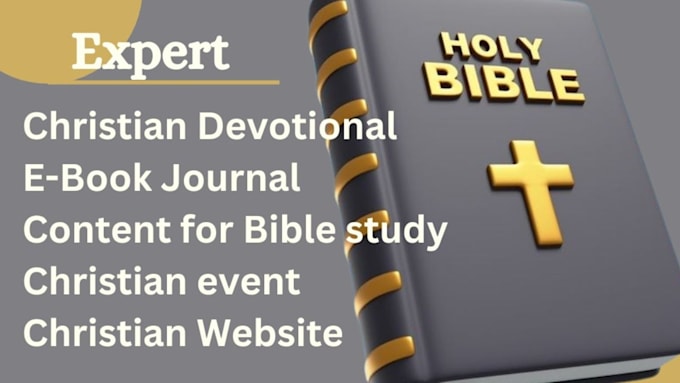 Gig Preview - Ghostwrite inspiring christian ebook, christian book ghostwriter devotional