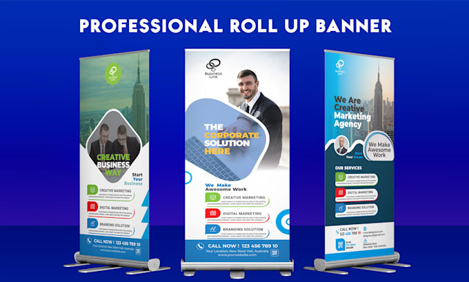 Gig Preview - Design roll up banner, retractable banner