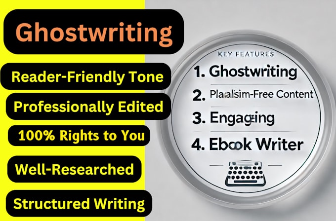 Gig Preview - Be your ghostwriter or writer of non fiction book and ebook publish on KDP