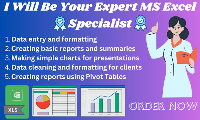 Bestseller - perform data entry, formatting, pivot table and cleaning in excel