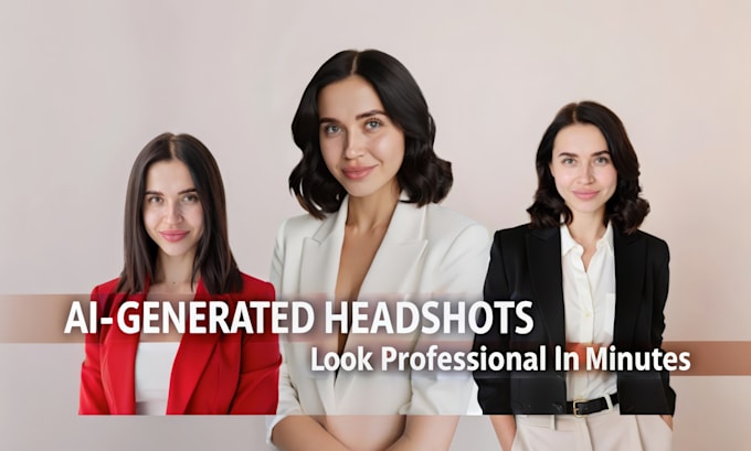 Gig Preview - Create professional ai headshots for linkedin, cvs, and corporate profile