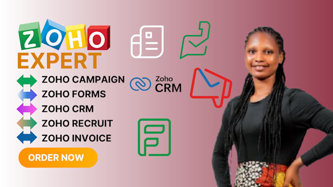 Gig Preview - Zoho site zoho books zoho forms zoho campaigns zoho crm zoho invoice meeting