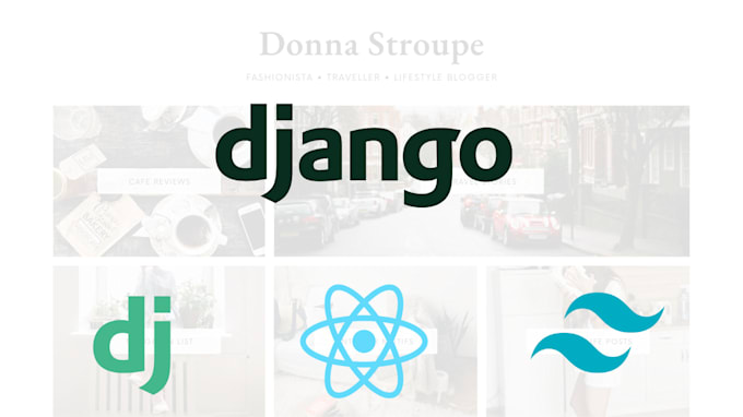 Gig Preview - Do frontend and backend in django as full stack developer