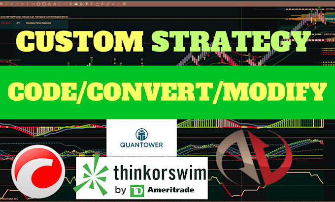 Gig Preview - Develop algorithm trading bot for ninjatrader, ctrader, quantower, thinkorswim