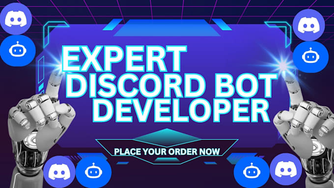 Gig Preview - Develop, discord chatbot , develop discord bot , discord bot developer