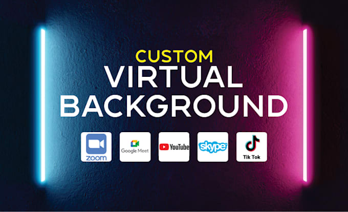 Gig Preview - Design custom virtual backgrounds for zoom, google meet or other platform