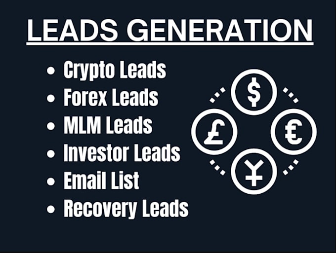 Gig Preview - Generate verified live forex recovery lead forex lead from your targeted country