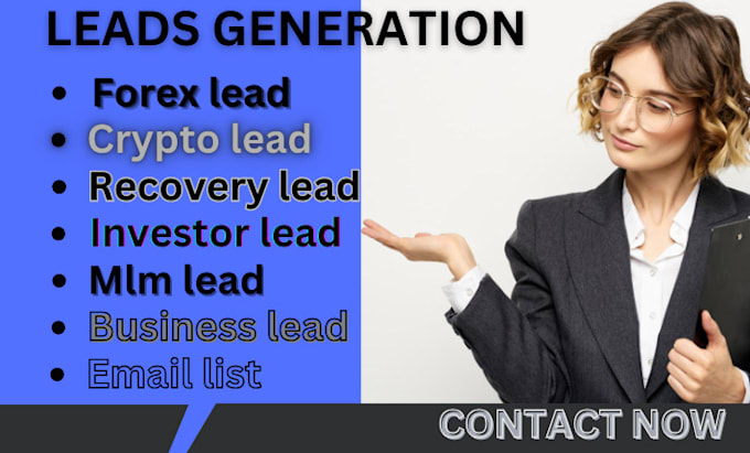 Bestseller - generate verified live forex recovery lead forex lead from your targeted country