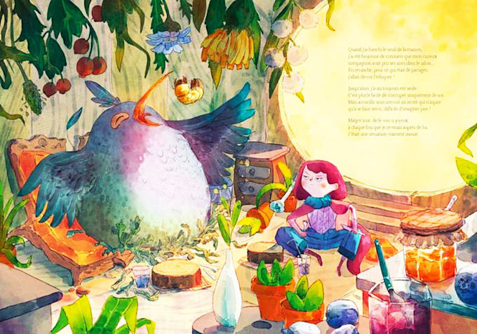 Bestseller - hand paint watercolor style award winning children storybook illustration