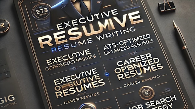 Gig Preview - L write executive resume and cover letter for senior, director, ceo roles