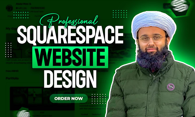 Gig Preview - Build squarespace website, squarespace design,  square website development